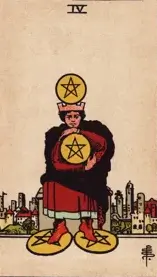 Four of Pentacles tarot card