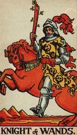 Knight of Wands tarot card