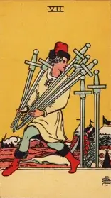 Seven of Swords tarot card