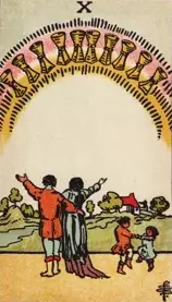 Ten of Cups tarot card