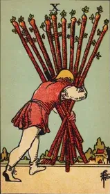 Ten of Wands tarot card