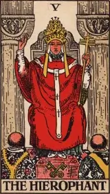 The Hierophant tarot card