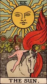 The Sun tarot card