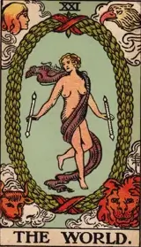 The World tarot card