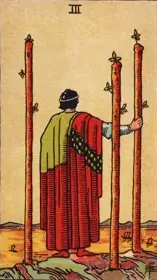 Three of Wands tarot card