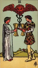 Two of Cups tarot card
