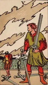 Five of Swords Tarot Meaning in 3 Aspects