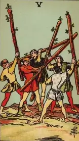 Five of Wands Tarot meaning