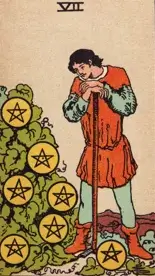 Seven of Pentacles Tarot meaning